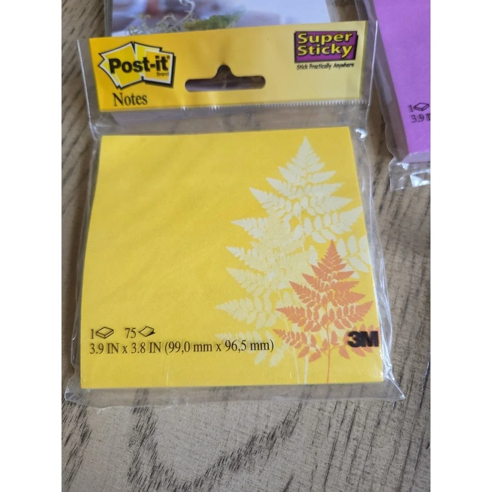 Post It Notes Lot Of 4 Designs New 300 Sheets Post-It Notes Super Sticky